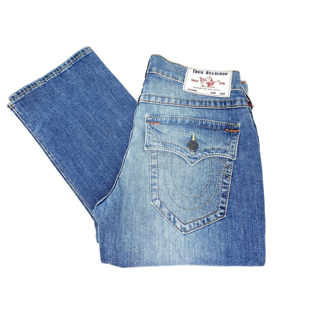 True Religion Men's Ricky Straight Fit Stretch Jeans in Lazy Daze